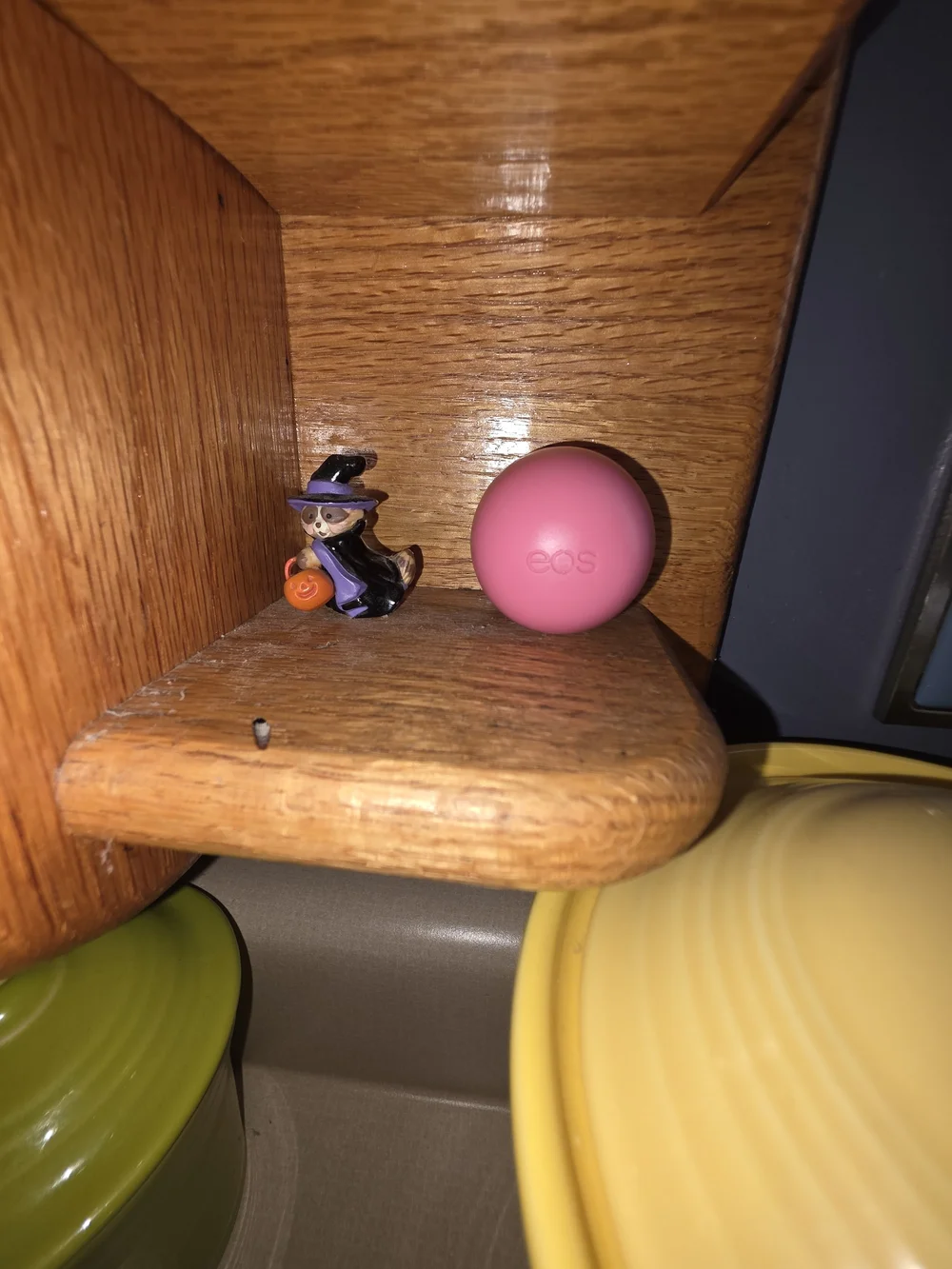 1987 Vintage Halloween Witch Small Pet Figurine - Black & Purple Merry Miniature